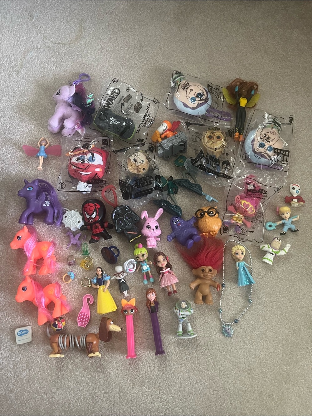 McDonald's Assorted Kids Toy Lot with Purple, Pink, Orange, Blue, Red